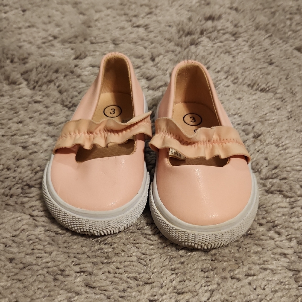 Cat & Jack Pink Ruffle Slip-On Shoes